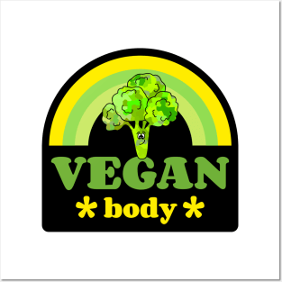 FUNNY Vegan Broccoli Posters and Art